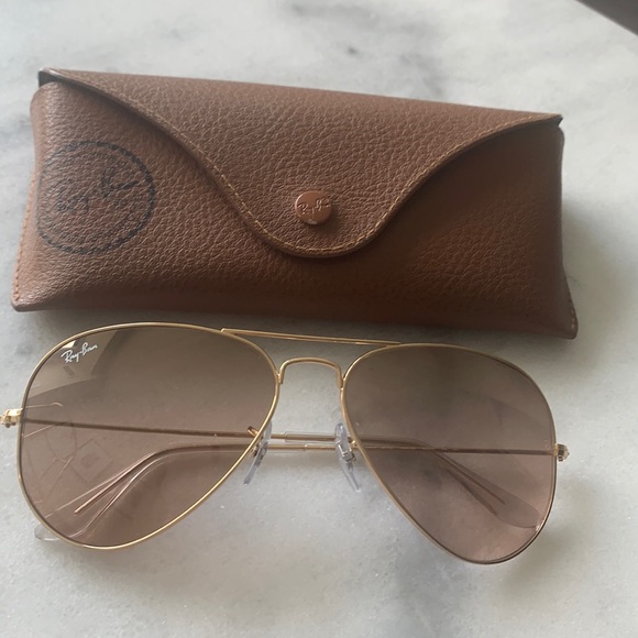 Ray ban gold aviator large - Picture 1 of 5